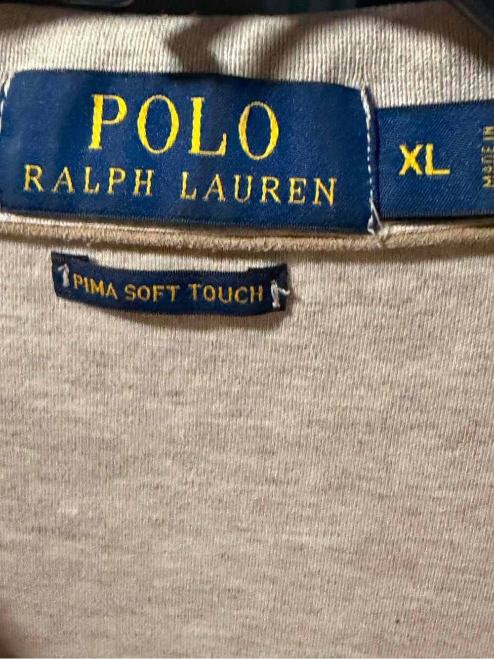 Polo Long-Sleeve Collared Shirt – Beige |XL| - Picture 4 of 4